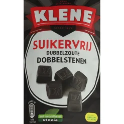 6x Klene Dubbelzoute Dobbelstenen Suikervrij 105 gr