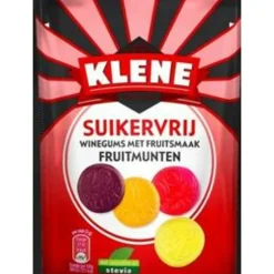 12x Klene Fruitmunten Suikervrij 105 gr