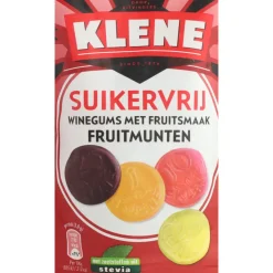 12x Klene Fruitmunten Suikervrij 105 gr
