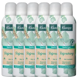6x Kneipp Douche Foam Refreshing Mint Eucalyptus 200 ml