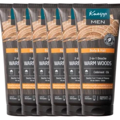 6x Kneipp Douche Men 2-in-1 Warm Woods 200 ml