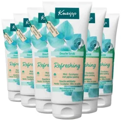 6x Kneipp Douche Scrub Refreshing Mint en Eucalyptus 200 ml