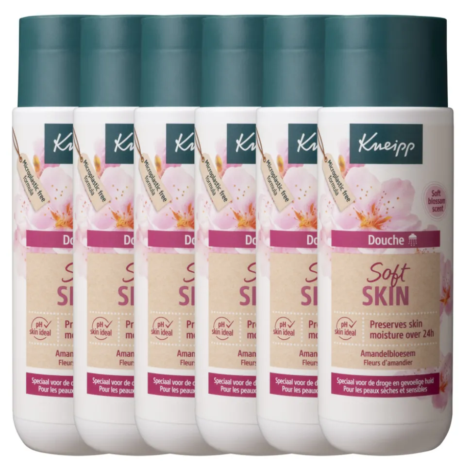 6x Kneipp Douche Soft Skin Amandelbloesem 200 ml