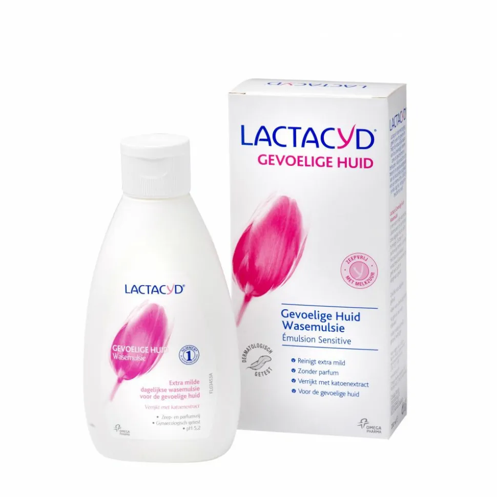 4x Lactacyd Wasemulsie Gevoelige Huid 200 ml
