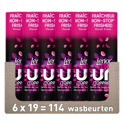 6x Lenor In-Wash Geurbooster Bloemen Fris 19 wasbeurten 235 gr
