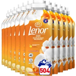 12x Lenor Wasverzachter Amber & Orchidee 42 Wasbeurten 882 ml