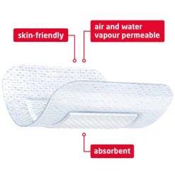 3x Leukoplast Leukomed® Eilandpleister 8 cm x 10 cm 5 stuks