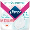 8x Libresse Pure Sensitive Ultra+ Maandverband met vleugels 12 stuks