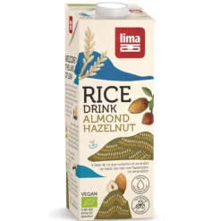 6x Lima Rijstdrink Hazelnoot Amandel 1 liter
