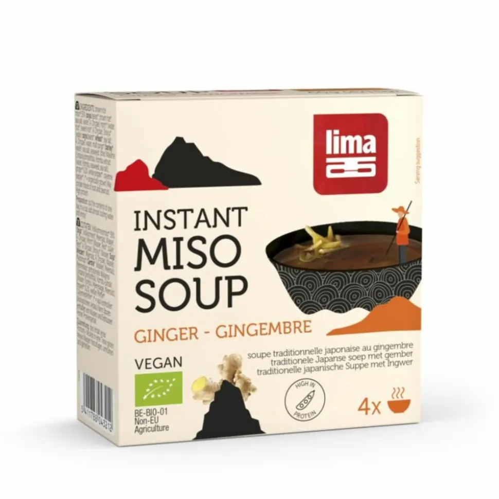 6x Lima Soep Instant Miso Soup Gember 60 gr