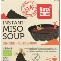 6x Lima Soep Instant Miso Soup Gember 60 gr
