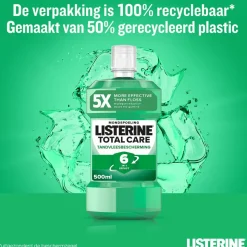 3x Listerine Mondwater Total Care Tandvleesbescherming 500 ml