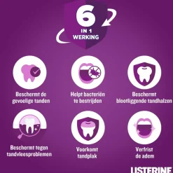 3x Listerine Mondwater Total Care Reisverpakking 95 ml