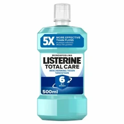 3x Listerine Total Care Bescherming Tegen Tandsteen 500 ml