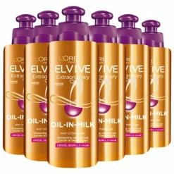6x L'Oréal Elvive Extraordinary Oil Krulverzorging Oil-In-Milk 200 ml
