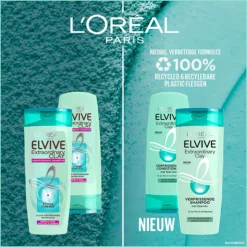 6x L'Oréal Elvive Extraordinary Clay Shampoo 250 ml