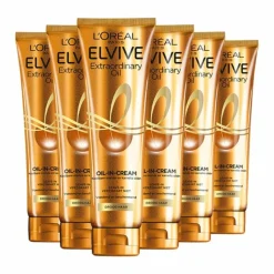 6x L'Oréal Elvive Extraordinary Oil Oil-in-cream 150 ml