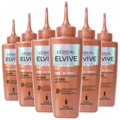 6x L'Oréal Elvive Fiber Booster Anti-Haaruitval Serum 102 ml