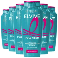 6x L'Oréal Elvive Full Fiber Shampoo 250 ml