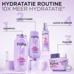 6x L'Oréal Elvive Hydra Hyaluronic Conditioner 200 ml