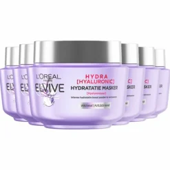 6x L'Oréal Elvive Hydra Hyaluronic Haarmasker 300 ml