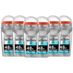 6x L'Oréal Men Expert Deodorant Roller Fresh Extreme 50 ml