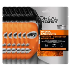 6x L'Oréal Men Expert Hydra Energetic Gezichtsmasker