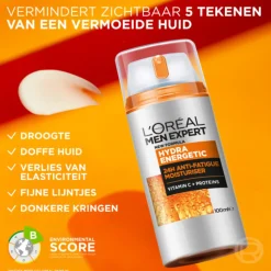 6x L'Oréal Men Expert Hydra Energetic Hydraterende Dagcrème 100 ml