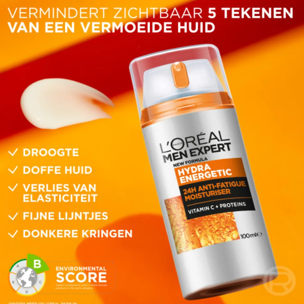 6x L'Oréal Men Expert Hydra Energetic Hydraterende Dagcrème 100 ml