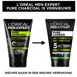 6x L'Oréal Men Expert Pure Charcoal Gezichtsreiniger 100 ml
