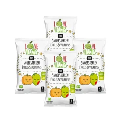 4x Love My Veggies Multipack Snoepsterren Mango Pompoen 4x15 gr