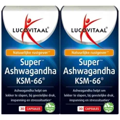 2x Lucovitaal Ashwagandha KSM-66 Super 30 capsules
