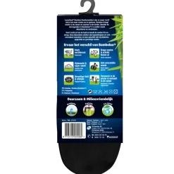 3x Lucovitaal Bamboe Sneakersok Zwart maat 39-42 1 paar