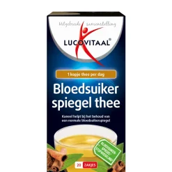 3x Lucovitaal Bloedsuikerspiegel Thee 20 zakjes