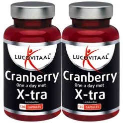 2x Lucovitaal Cranberry X-tra One a Day 120 capsules