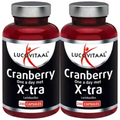 2x Lucovitaal Cranberry X-tra One a Day 240 capsules