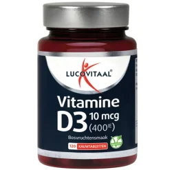 2x Lucovitaal D3 10 mcg (400Ie) Vitamine Vegan Kauwtabletten 60 kauwtabletten