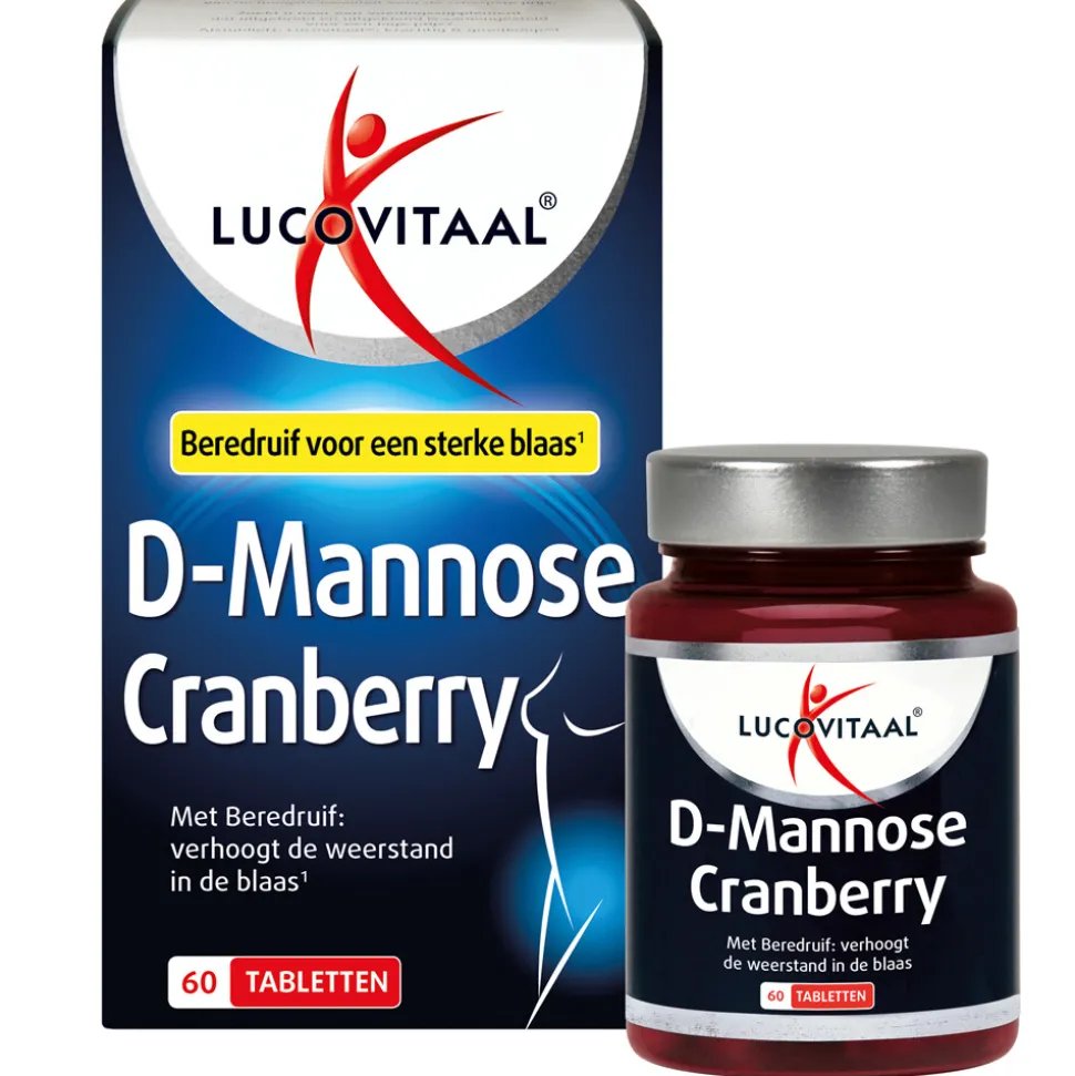 3x Lucovitaal D-Mannose Cranberry Blaasfunctie 60 tabletten
