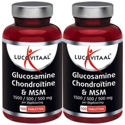 2x Lucovitaal Glucosamine Chondroïtine & MSM 100 tabletten