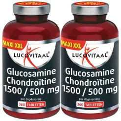 2x Lucovitaal Glucosamine Chondroïtine 1500/500 mg 360 tabletten