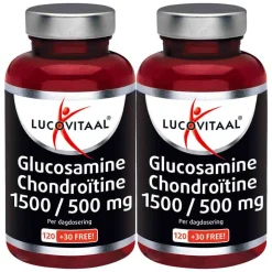 2x Lucovitaal Glucosamine Chondroïtine 1500/500 mg 150 tabletten
