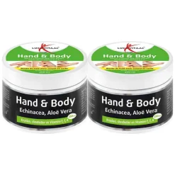 2x Lucovitaal Hand en Body Crème Echinacea & Aloë Vera 250 ml