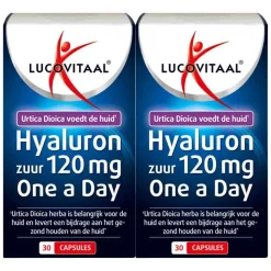 2x Lucovitaal Hyaluronzuur 120mg One A Day 30 capsules