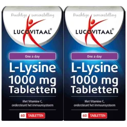 2x Lucovitaal L-Lysine 1000 mg 60 tabletten