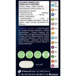 2x Lucovitaal L-Lysine 1000 mg 60 tabletten