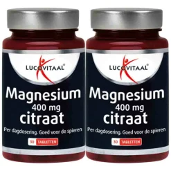 2x Lucovitaal Magnesium Citraat 400mg 30 tabletten