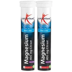 2x Lucovitaal Magnesium Citraat Bruistabletten 20 tabletten
