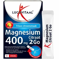 2x Lucovitaal Magnesium 400mg 2Go 14 sachets