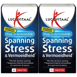 2x Lucovitaal Magnesium Spanning, Stress en Vermoeidheid 45 tabletten