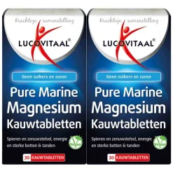 2x Lucovitaal Marine Magnesium 30 kauwtabletten